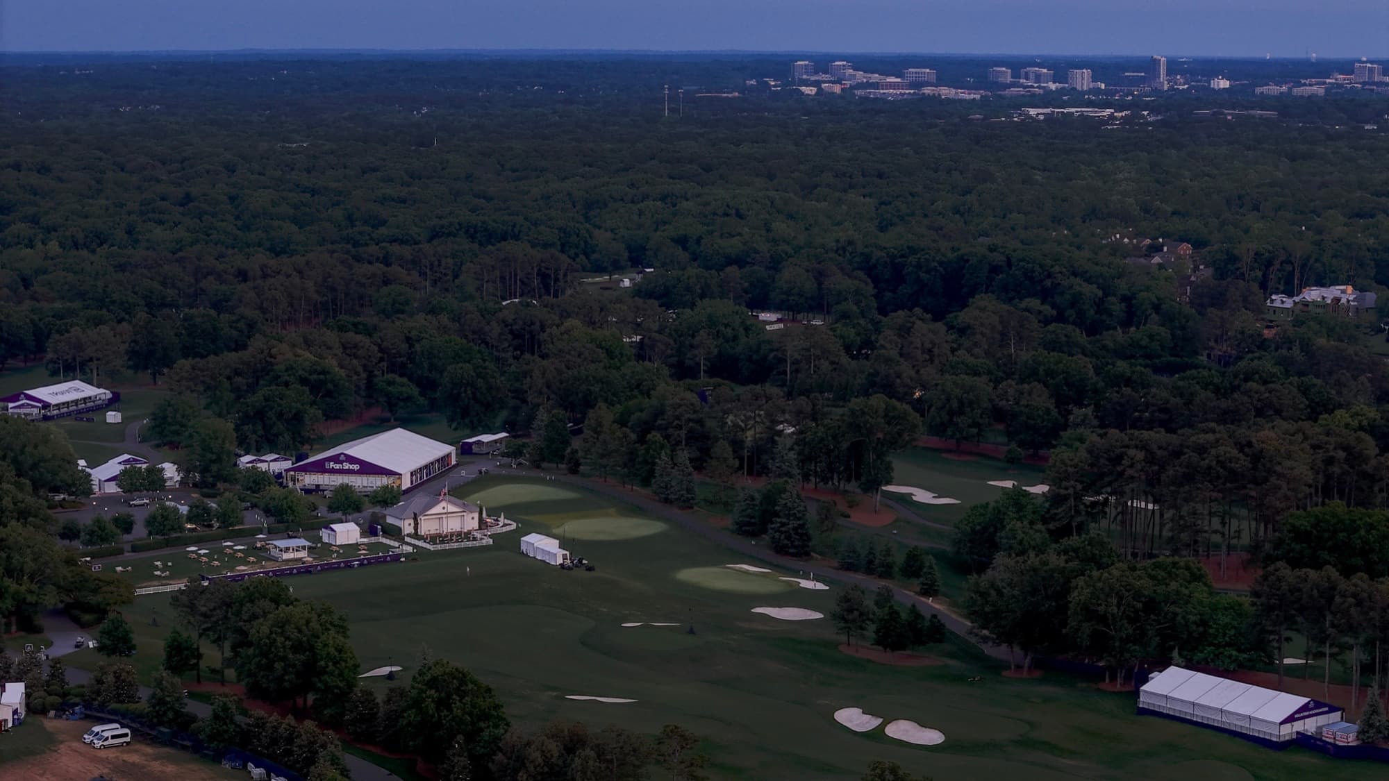 Aerial drone view over Mint Hill, NC by SQO SkyWorks
