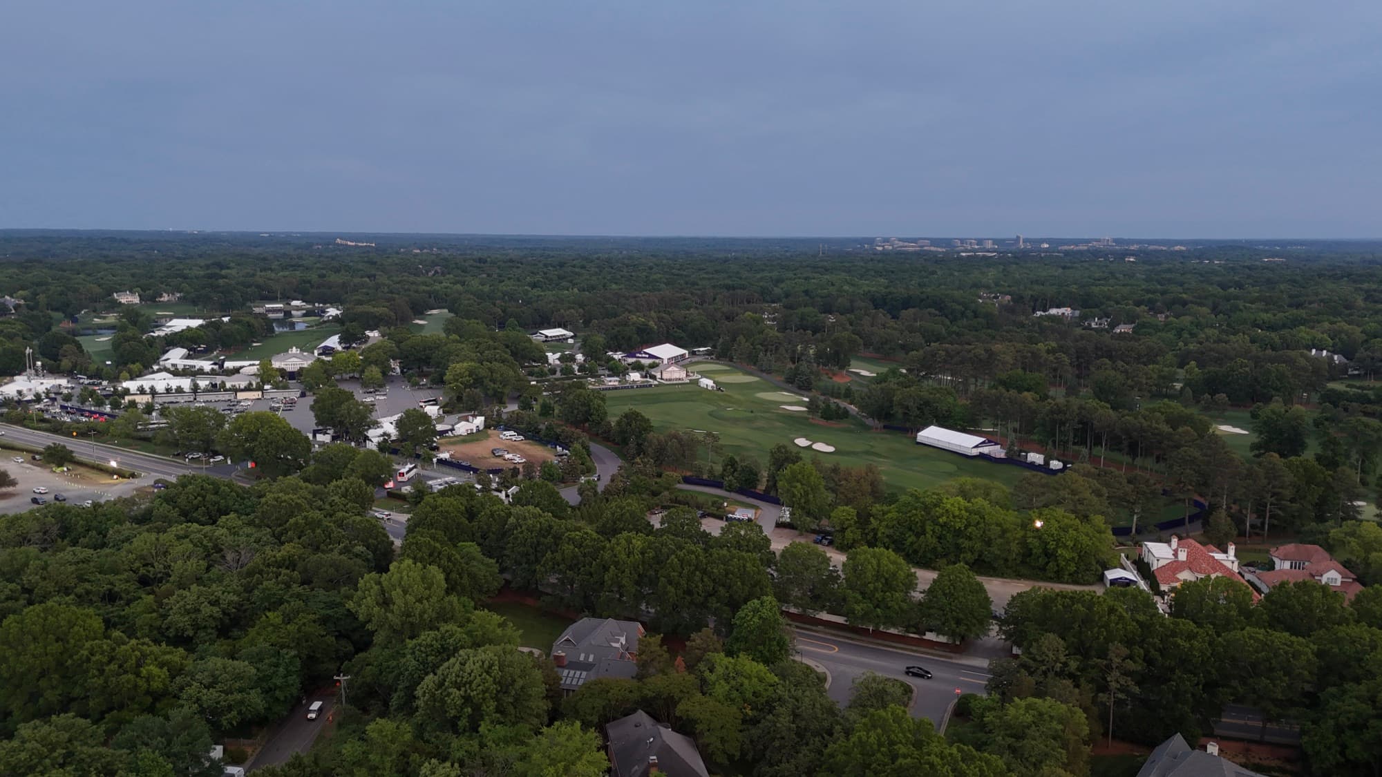 Aerial drone view over Uptown Charlotte, NC by SQO SkyWorks