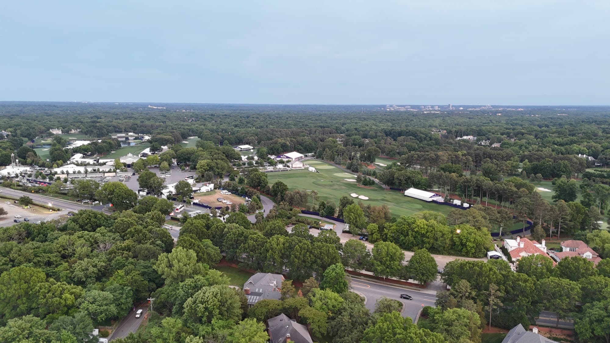 Aerial drone view over SouthPark, NC by SQO SkyWorks