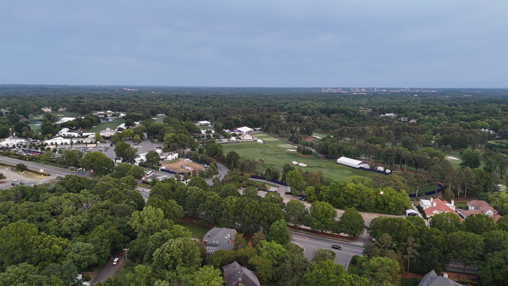 Aerial drone view over SouthPark, NC by SQO SkyWorks
