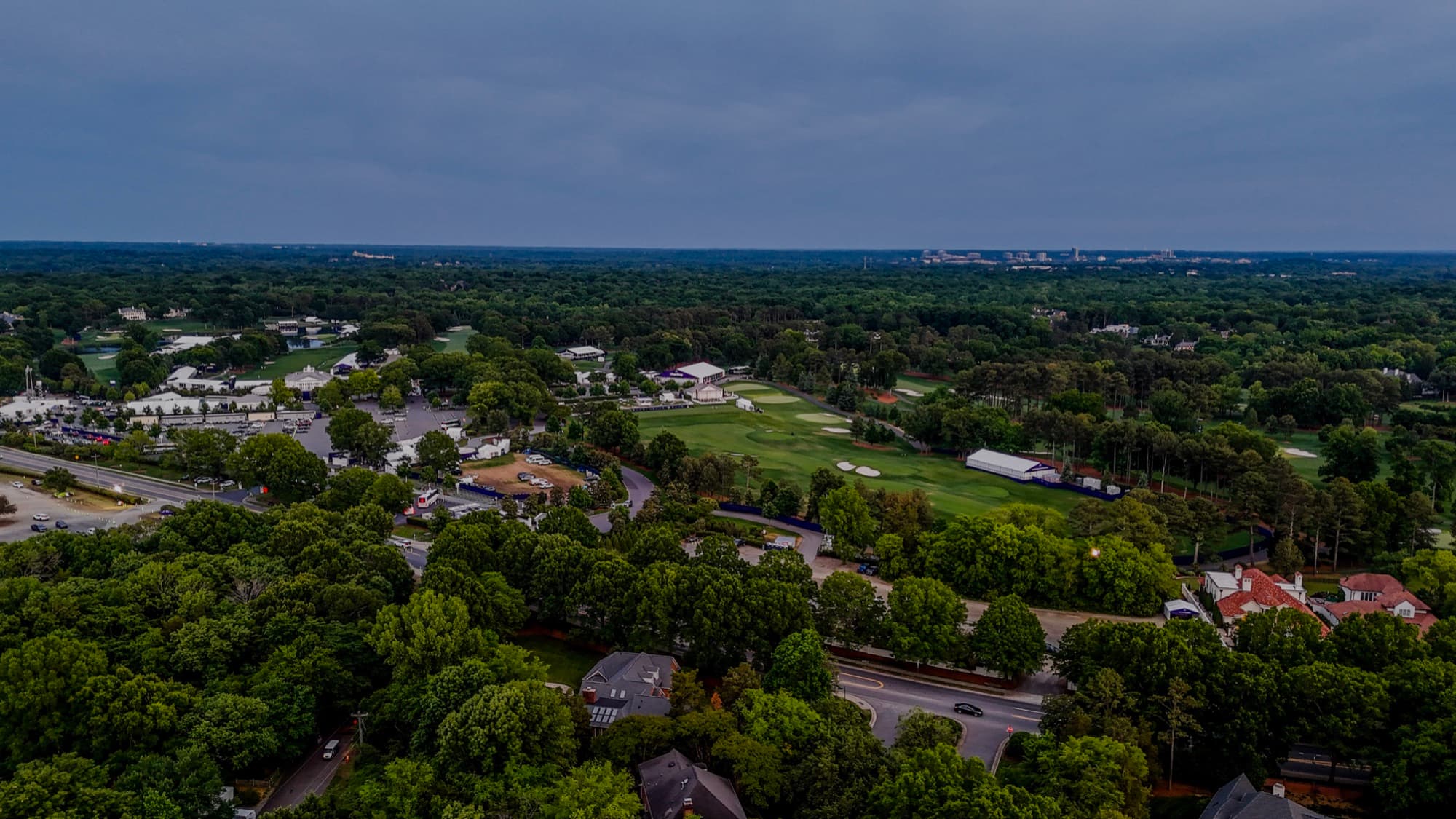 Aerial drone view over SouthPark, NC by SQO SkyWorks