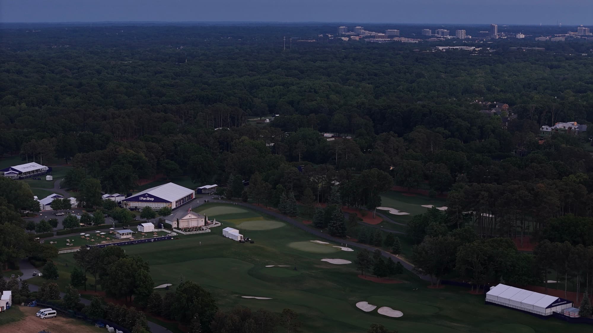 Aerial drone view over Waxhaw, NC by SQO SkyWorks